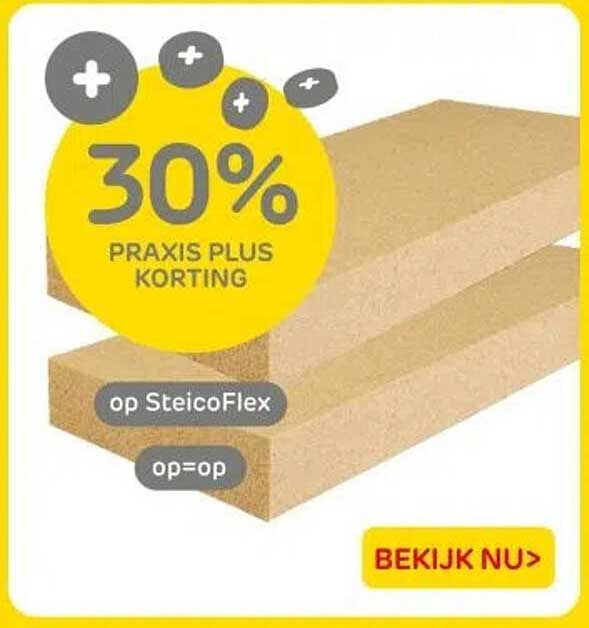 30% PRAxis Plus korting op SteicoFlex