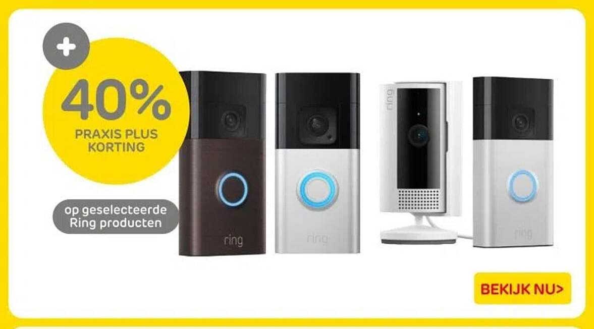 40% PRAKIS PLUS KORTING op geselecteerde Ring producten