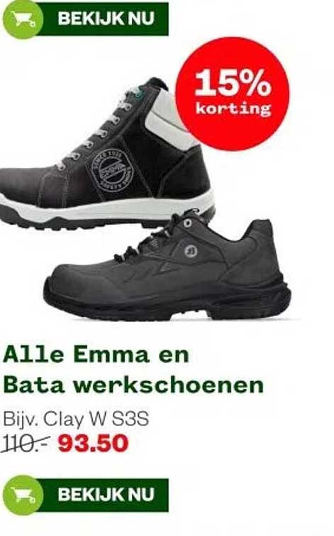 Alle Emma en Bata werkschoenen