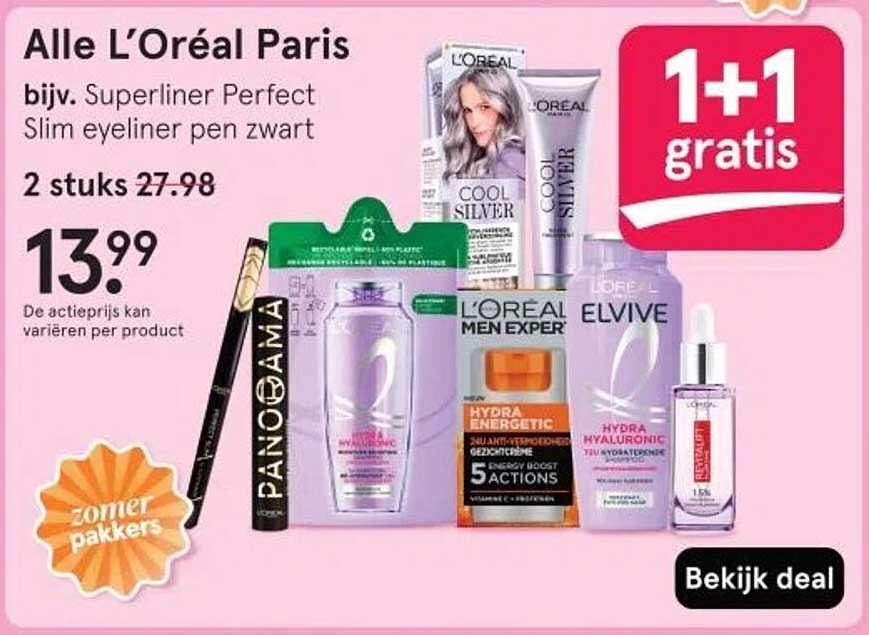 Alle L'Oréal Paris bijv. Superliner Perfect Slim eyeliner pen zwart