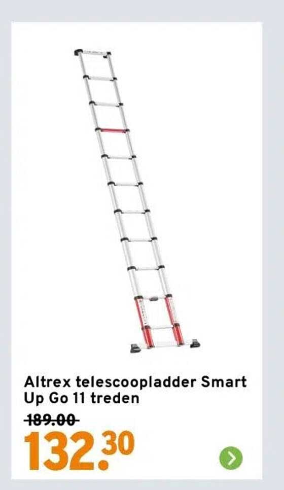 Altrex telescoopladder Smart Up Go 11 treden
