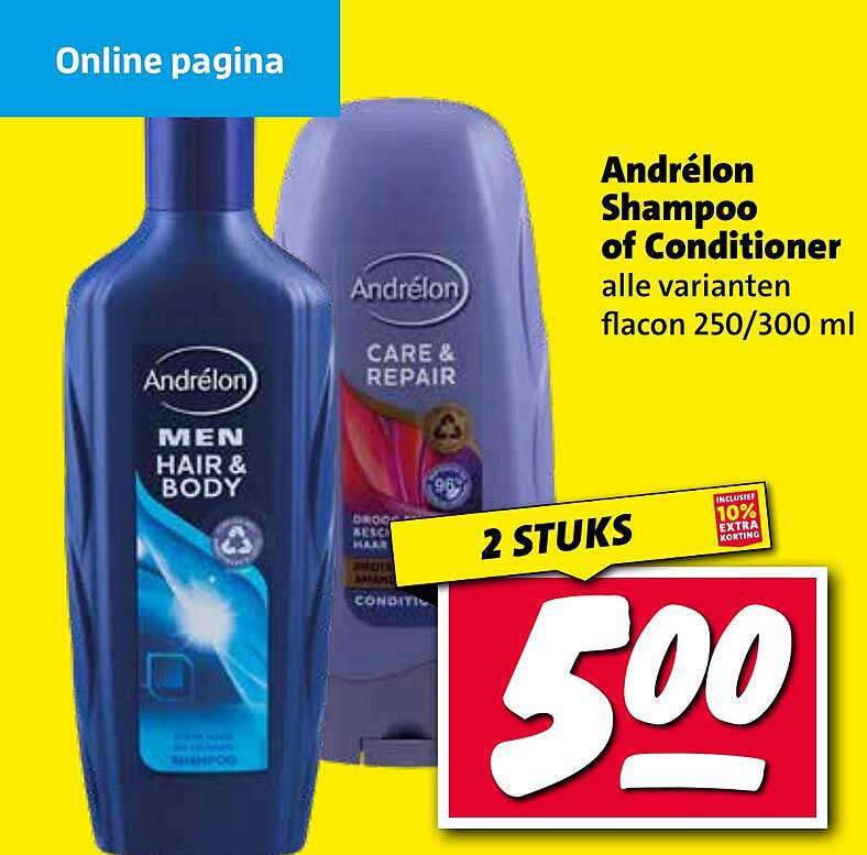 Andrélon Shampoo of Conditioner alle varianten flacon 250/300 ml