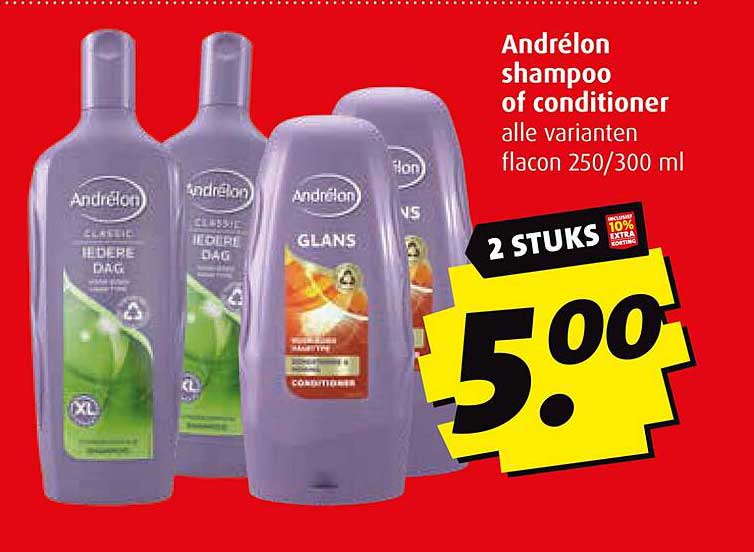 Andrélon shampoo of conditioner alle varianten flacon 250/300 ml