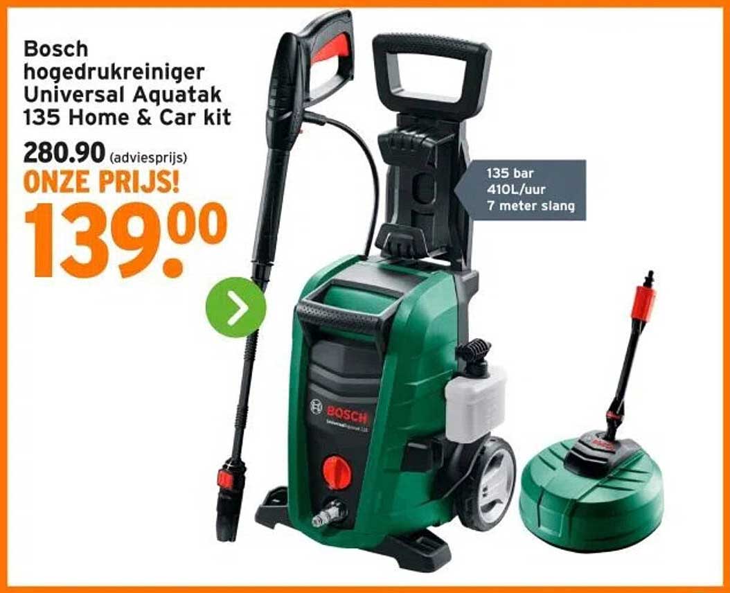 Bosch hogedrukreiniger Universal Aquatak 135 Home & Car kit