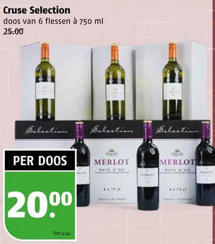 Cruse Selection doos van 6 flessen à 750 ml