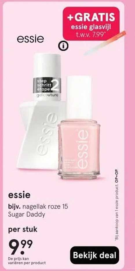 essie bijv. nagellak roze 15 Sugar Daddy