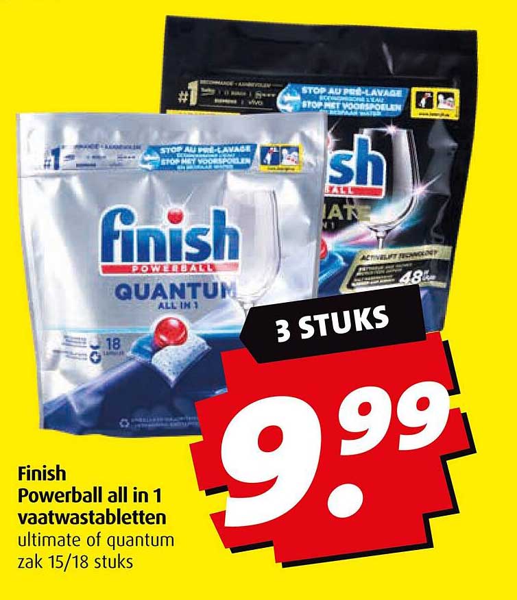 Finish Powerball all in 1 vaatwastabletten