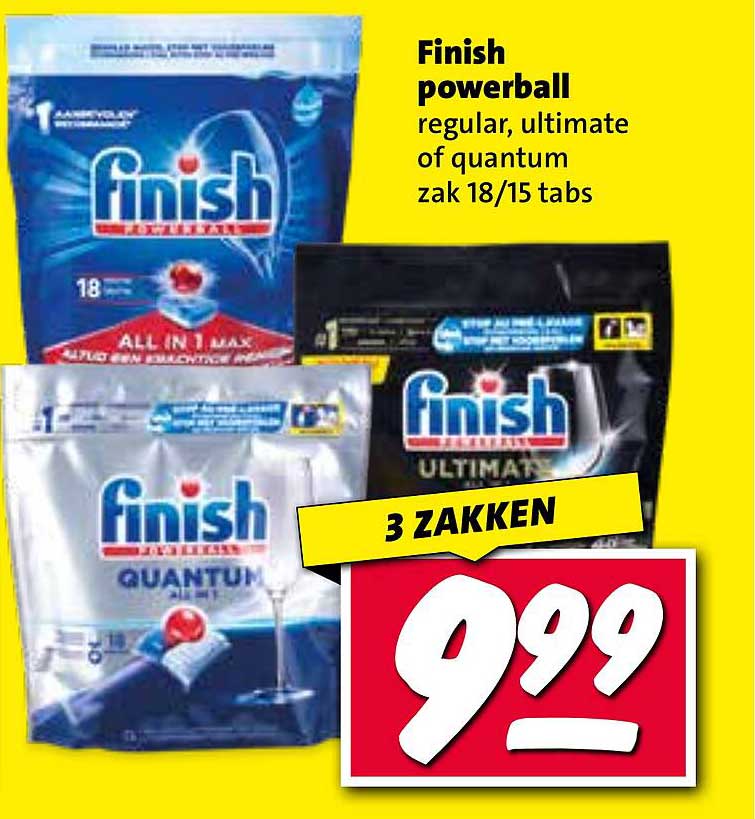 Finish powerball regular, ultimate of quantum zak 18/15 tabs