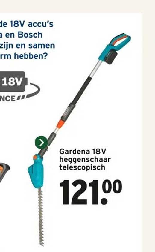 Gardena 18V heggenschaar telescopisch