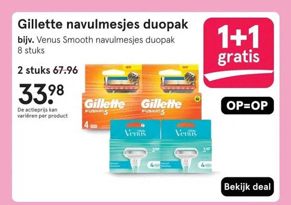 Gillette navulmesjes duopak