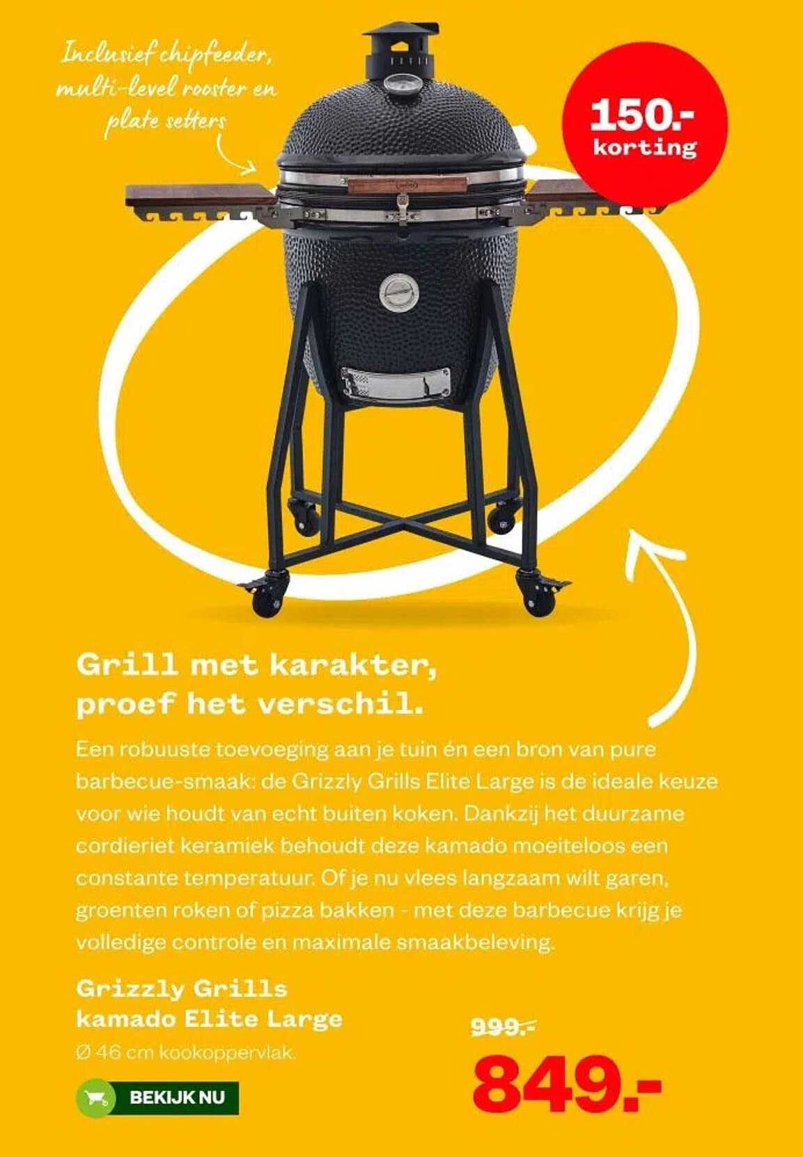 Grizzly Grills kamado Elite Large