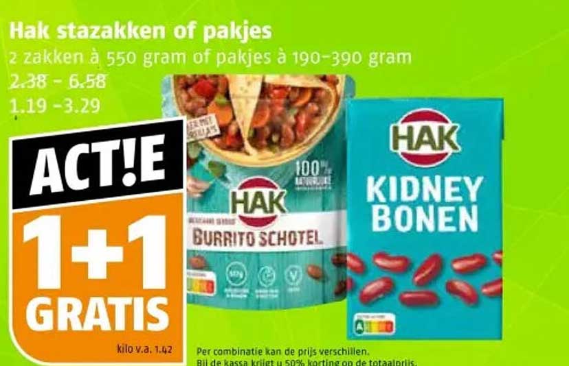 Hak stazakken of pakjes