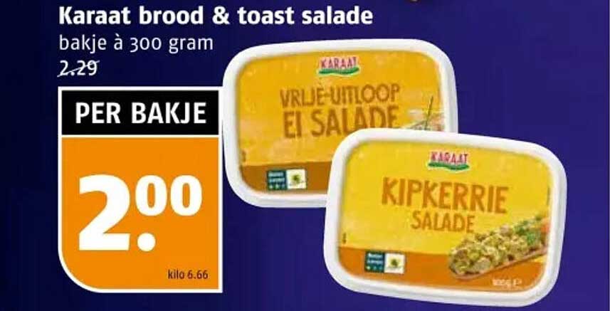 Karaat brood & toast salade