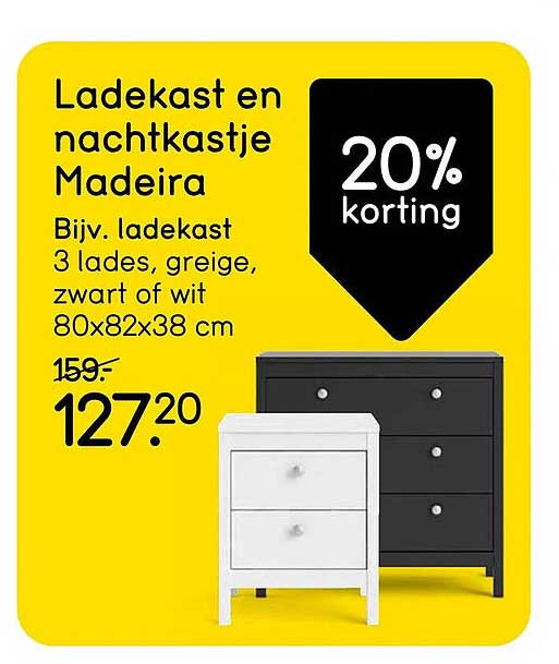 Ladekast en nachtkastje Madeira