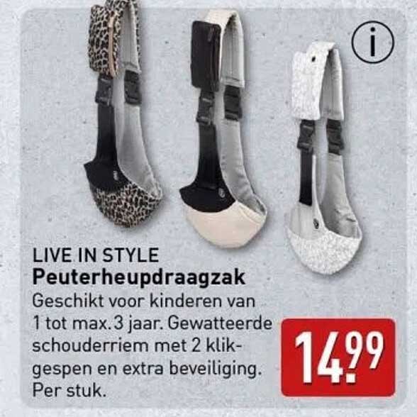 LIVE IN STYLE Peuterheupdraagsak