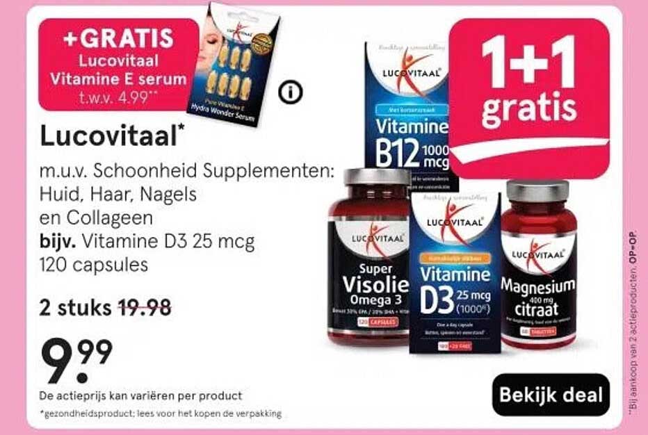 Lucovitaal 1+1 gratis aanbieding