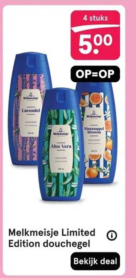 Melkmeisje Limited Edition douchegel