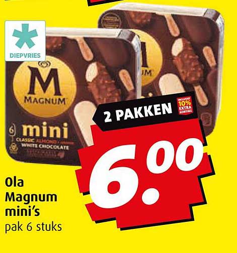 Ola Magnum mini's pak 6 stuks