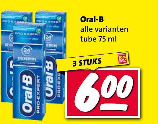 Oral-B alle varianten tube 75 ml