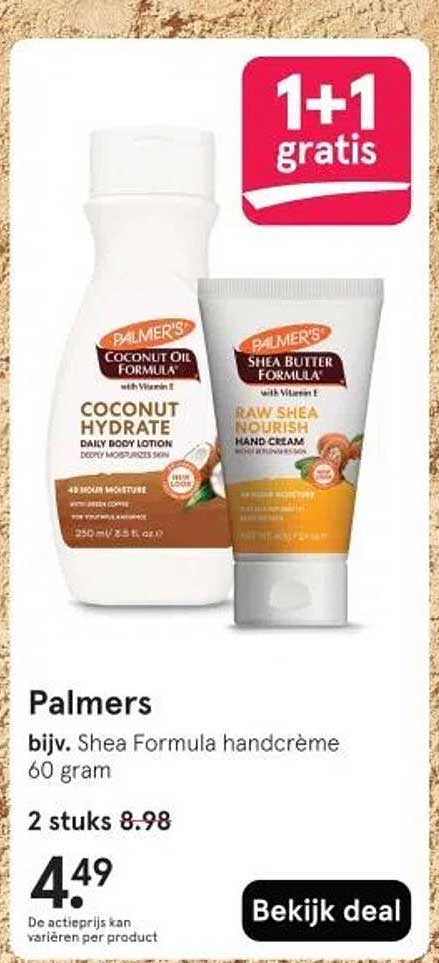 Palmers bijv. Shea Formula handcrème 60 gram