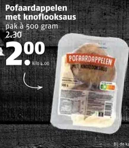 Pofaardappelen met knoflooksaus