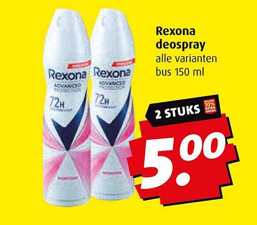 Rexona deospray alle varianten bus 150 ml