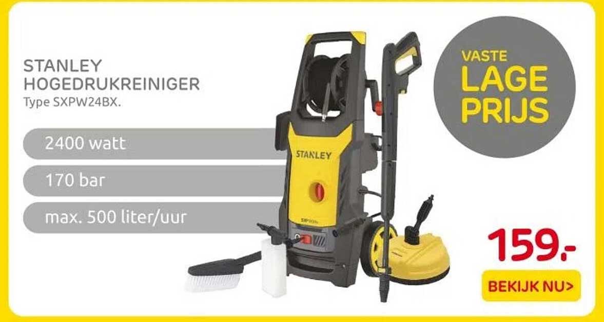 STANLEY HOGEDRUKREINIGER Type SXPW24BX.