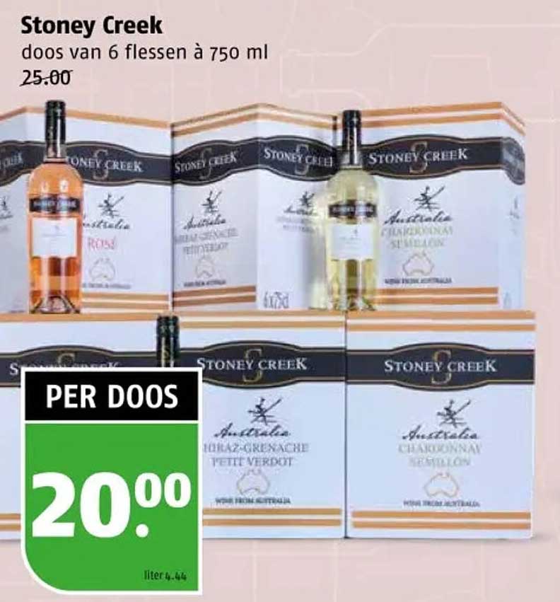 Stoney Creek doos van 6 flessen à 750 ml
