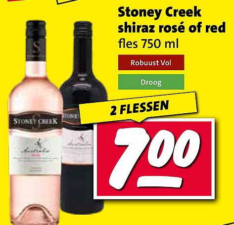 Stoney Creek shiraz rosé of red fles 750 ml