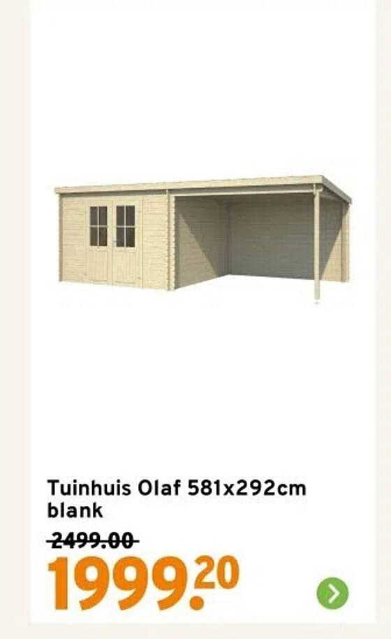 Tuinhuis Olaf 581x292cm blank