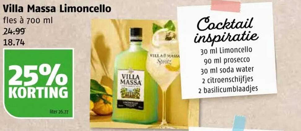 Villa Massa Limoncello fles à 700 ml