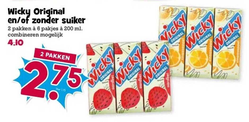 Wicky Original en/of zonder suiker
