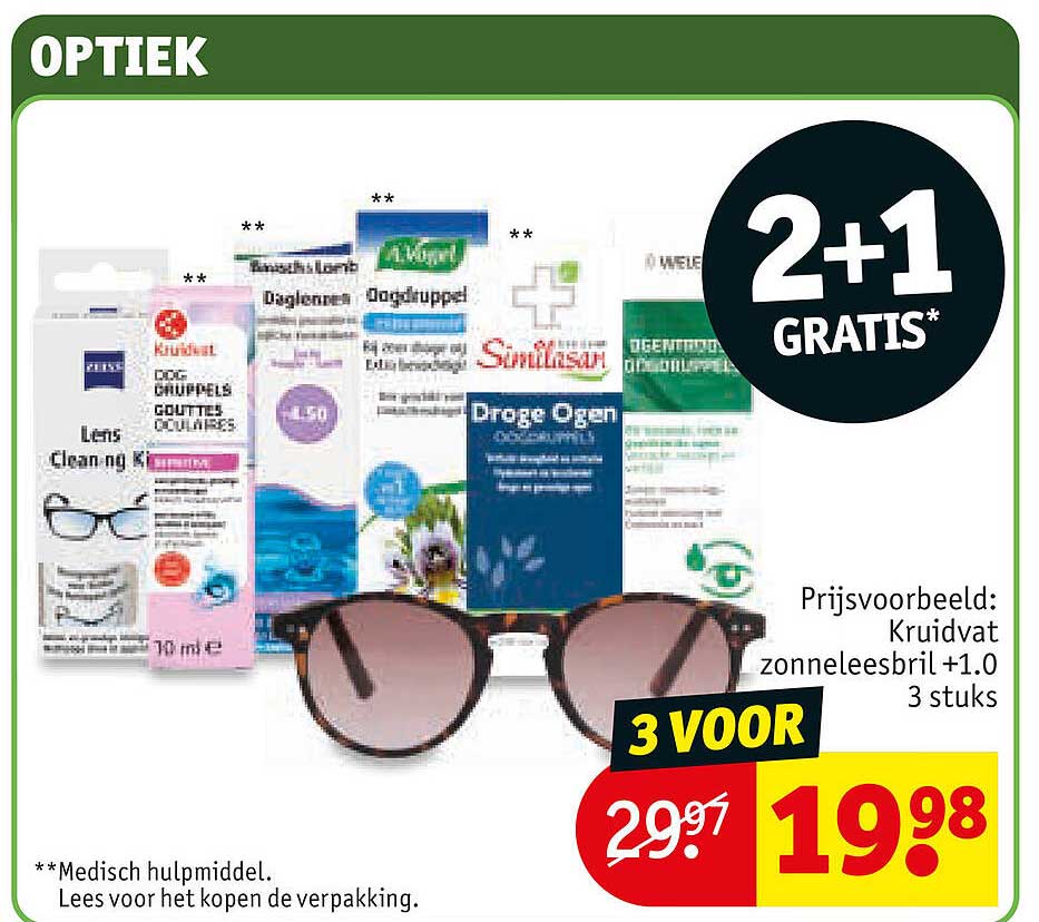 3 voor 2+1 GRATIS*