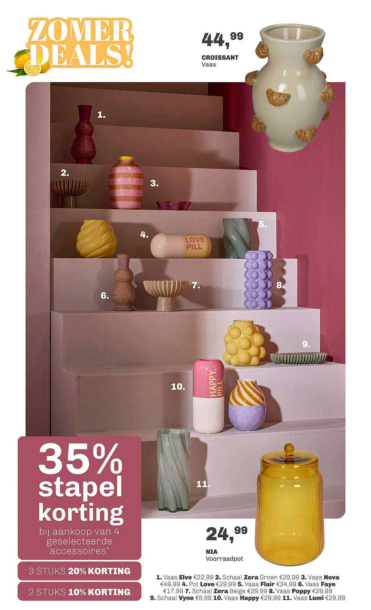35% stapel korting bij aankoop van 4 geselecteerde accessoires*