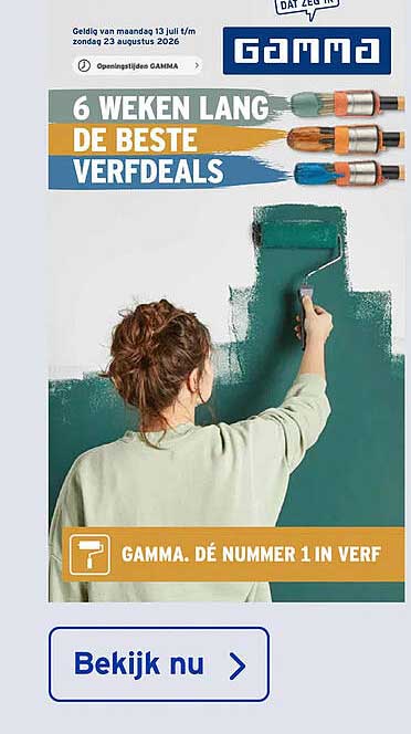 6 WEKEN LANG DE BESTE VERFDEALS