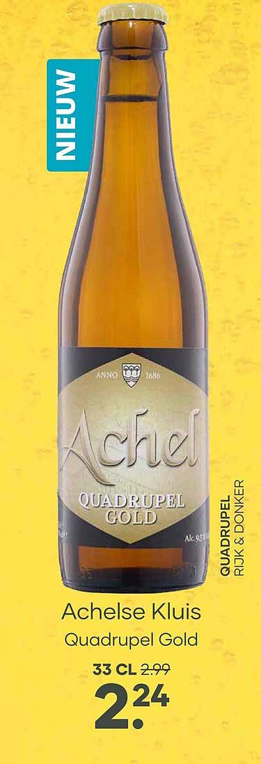 Achelse Kluis Quadrupel Gold