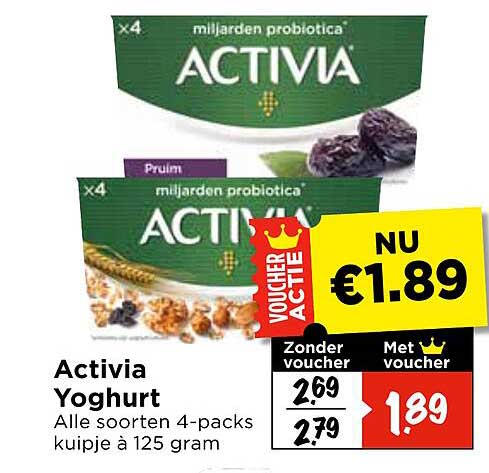 Activia Yoghurt Alle soorten 4-packs kuipje à 125 gram