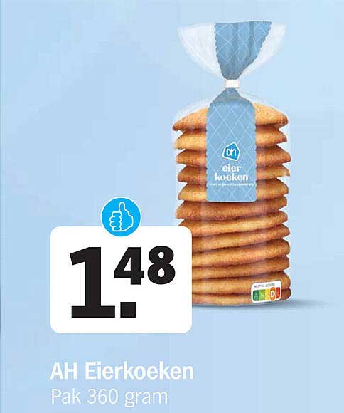 AH Eierkoeken Pak 360 gram