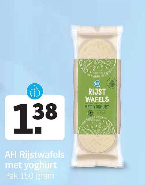 AH Rijstwafels met yoghurt Pak 150 gram