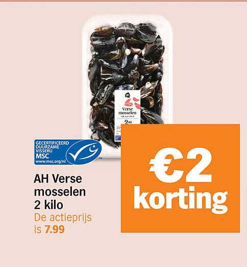 AH Verse mosselen 2 kilo