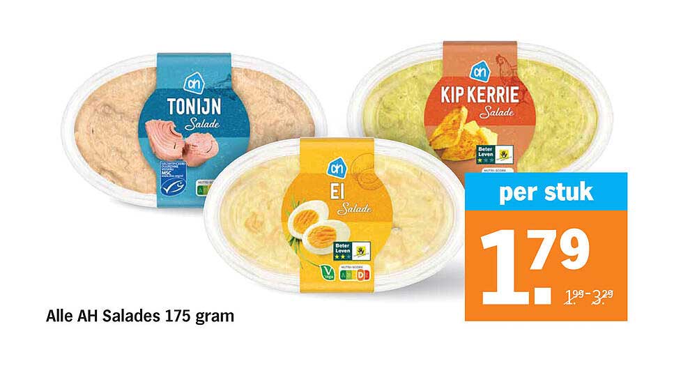 Alle AH Salades 175 gram