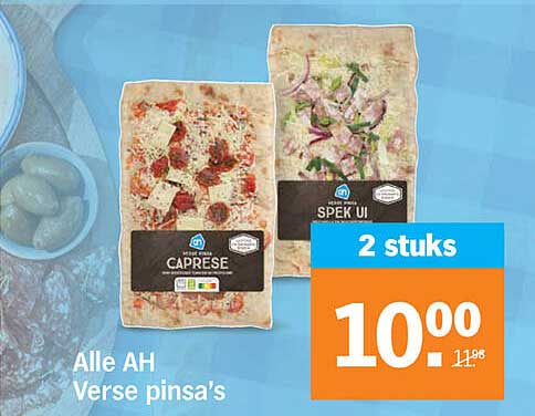 Alle AH Verse pinsa's