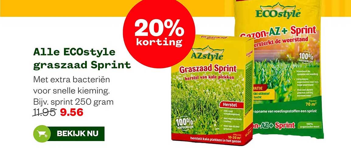 Alle ECOstyle graszaad Sprint