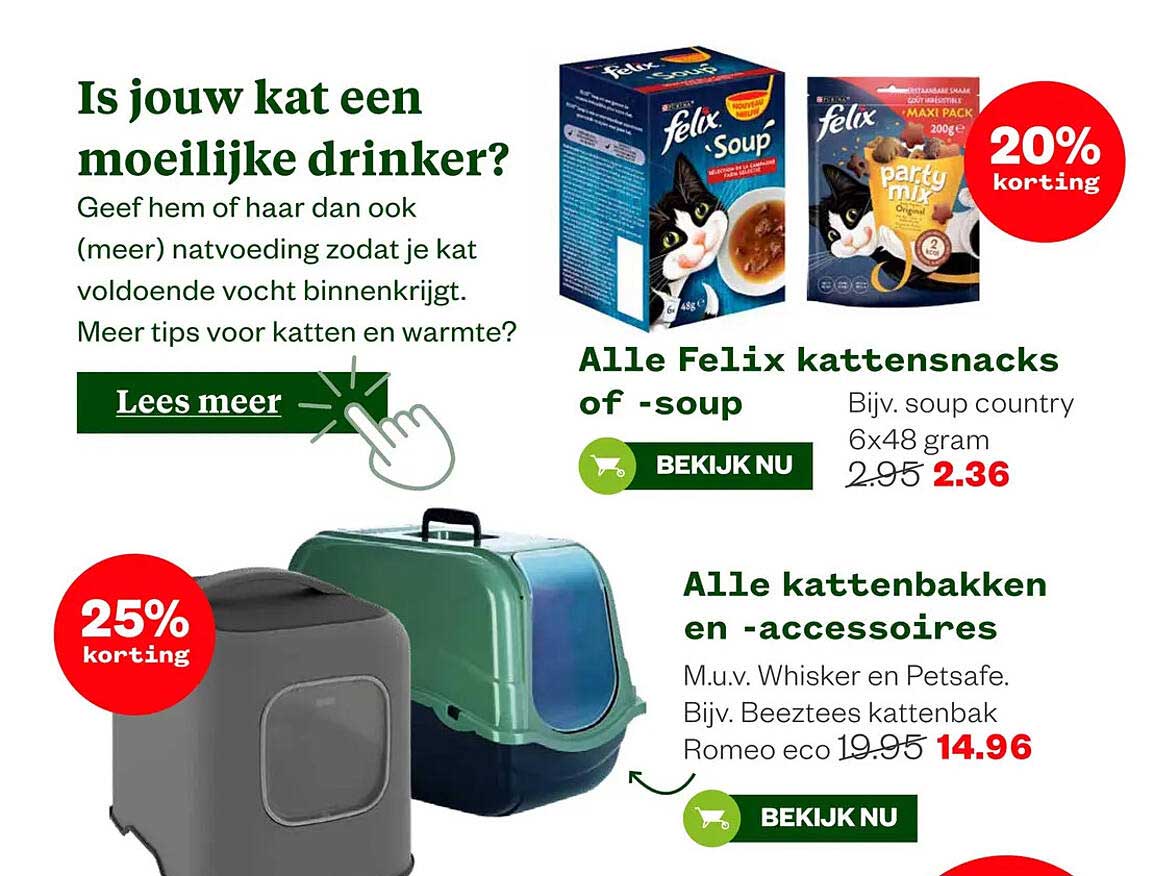 Alle Felix kattensnacks of -soup