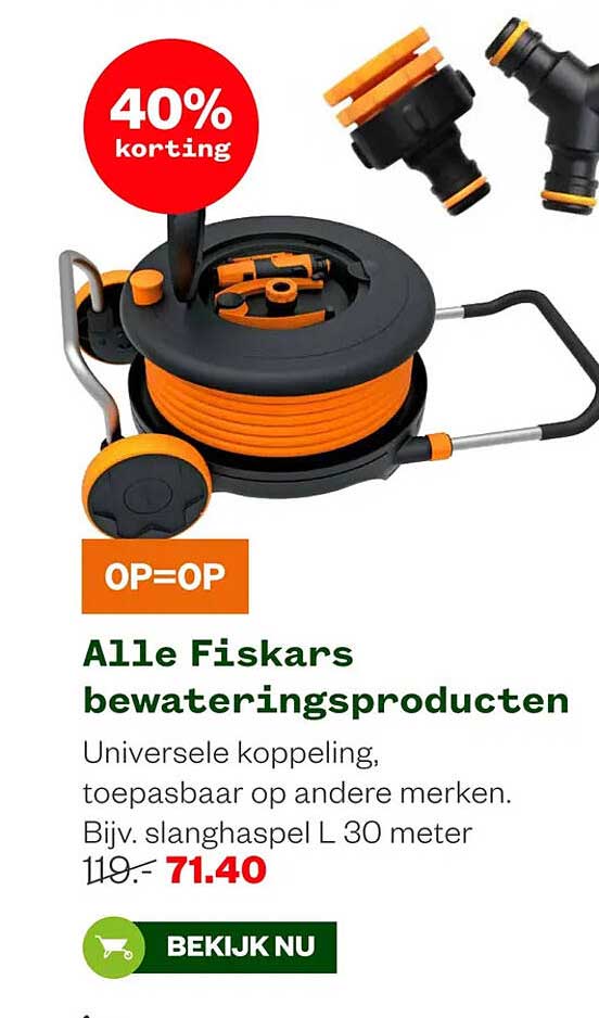Alle Fiskars bewateringsproducten OP=OP