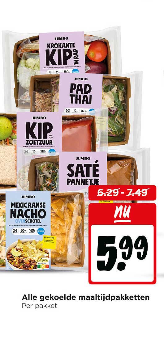Alle gekoelde maaltijdpakketten