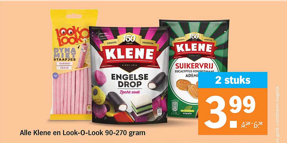 Alle Klene en Look-O-Look 90-270 gram