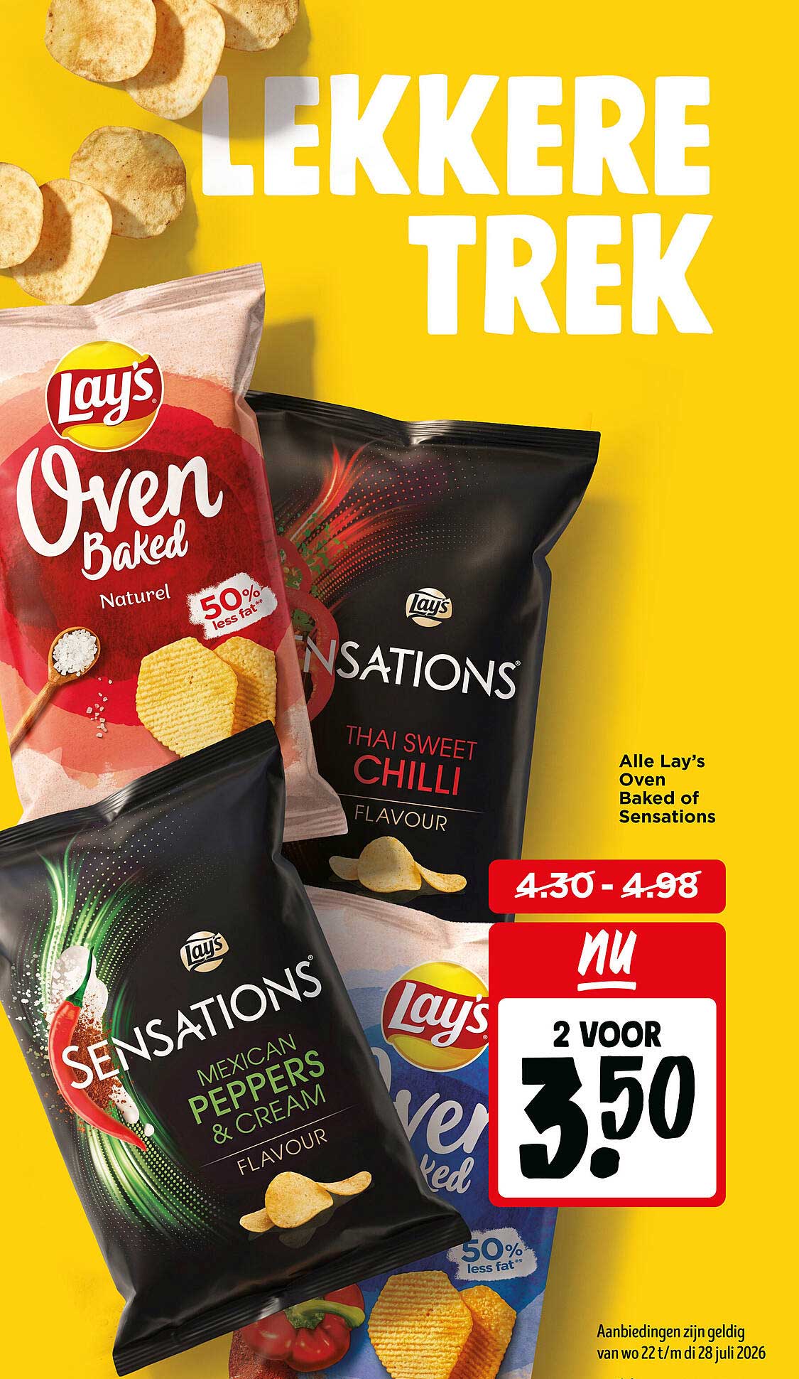 Alle Lay’s Oven Baked of Sensations nu 2 voor 3.50