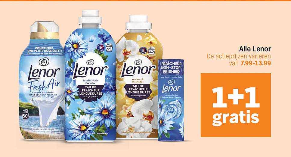 Alle Lenor 1+1 gratis
