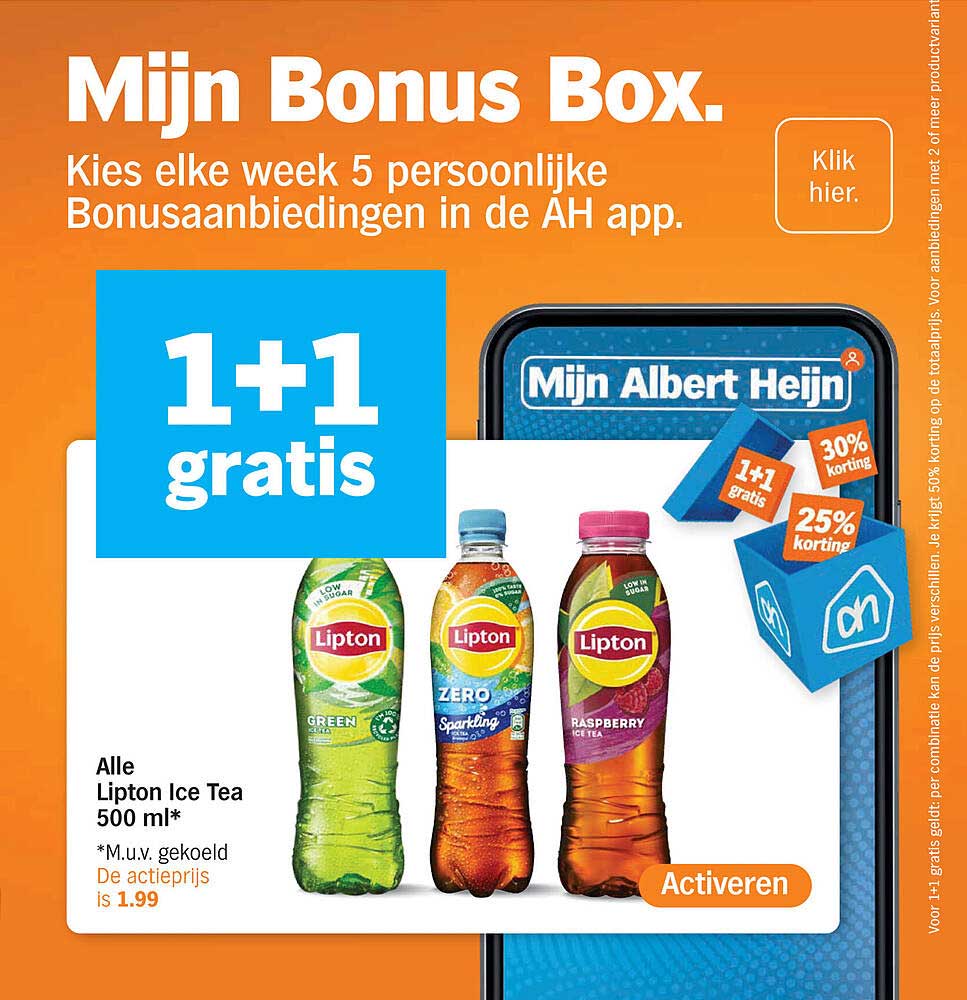 Alle Lipton Ice Tea 500 ml* 1+1 gratis